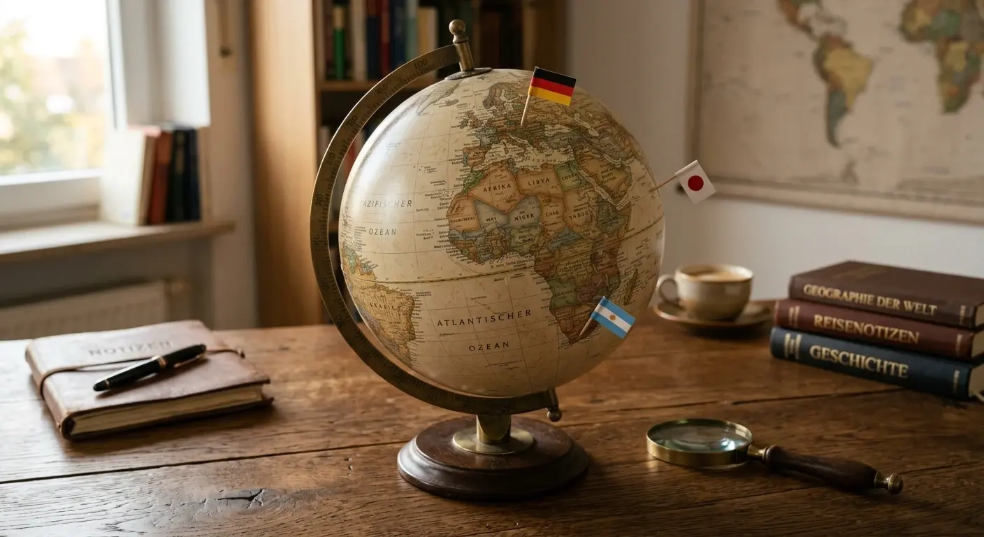 Weltkugel mit hervorgehobenen Glücksspiel-Lizenzregionen
