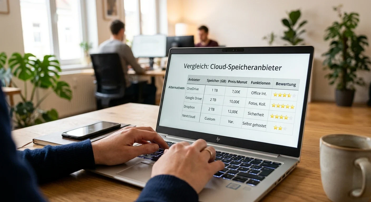 Vergleichstabelle lizenzierter deutscher Casino-Anbieter auf Laptop-Bildschirm