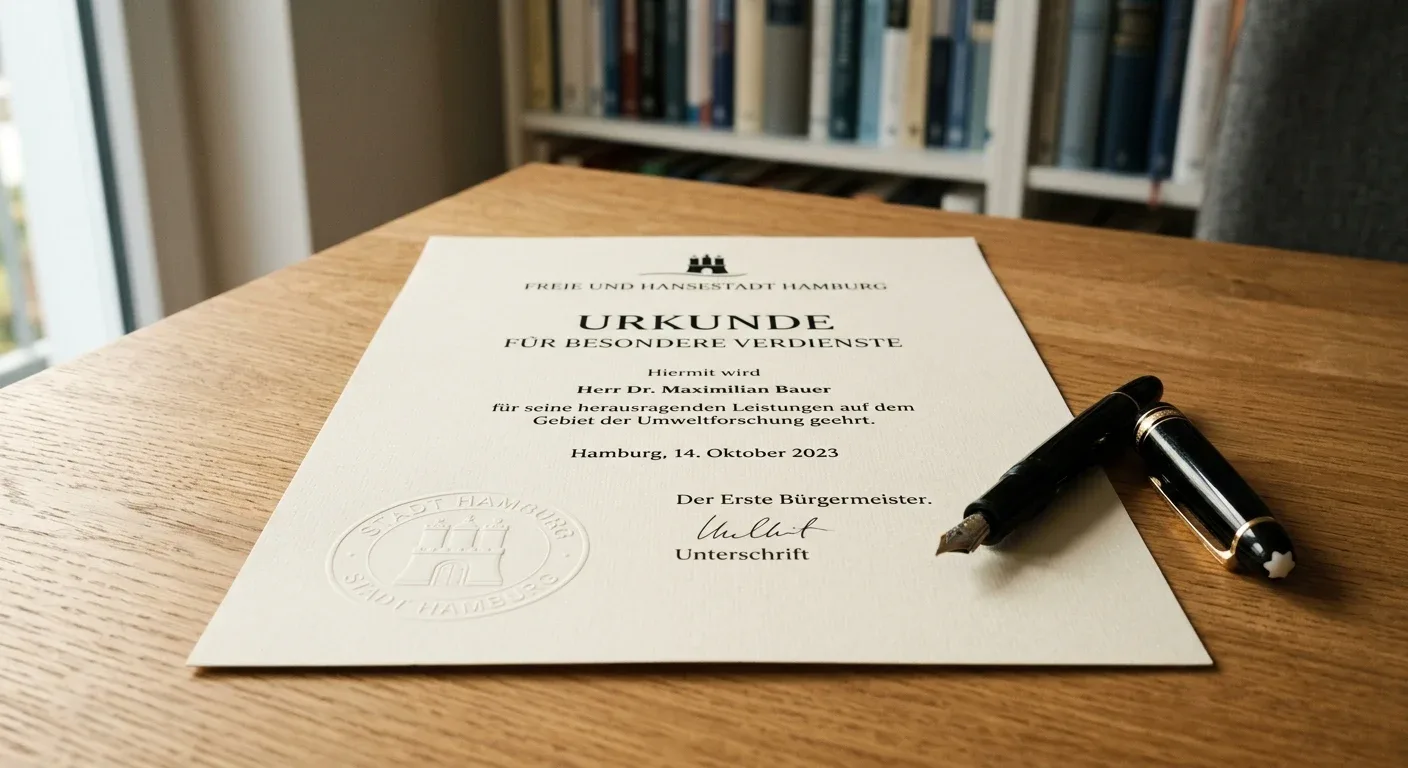 Amtliches Dokument mit Stempel als Symbol für die deutschen Glücksspielregeln und Einzahlungslimits