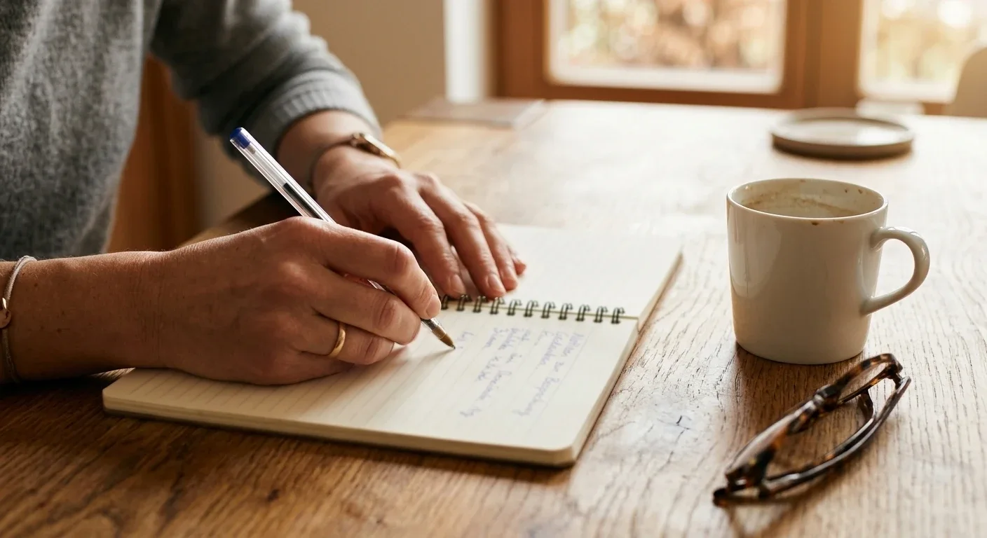 Notizblock mit handschriftlicher Rechnung zum Wert von Freispielen