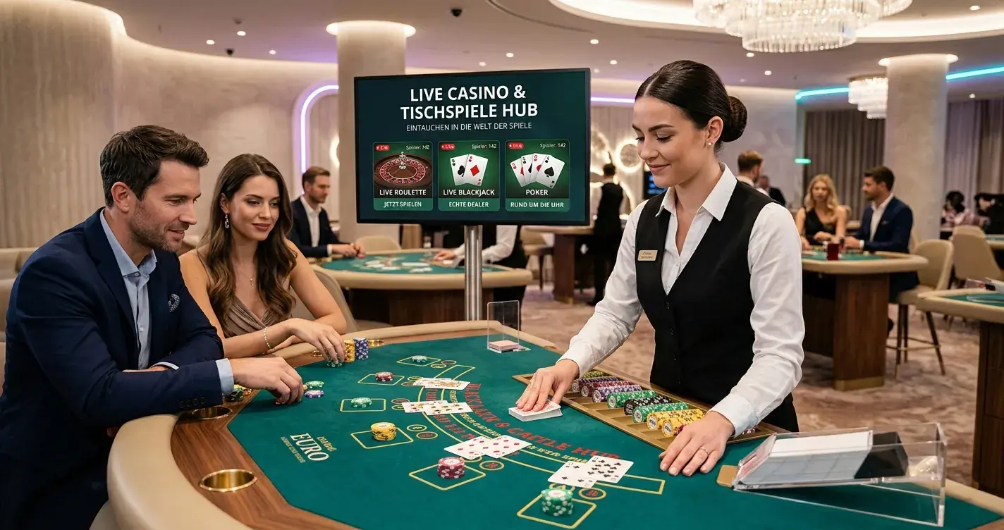 Live Casino und Tischspiele – Live-Dealer und klassische Klassiker